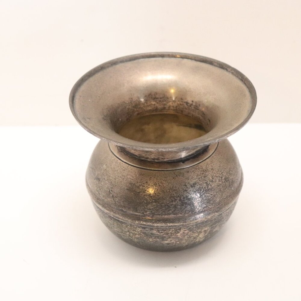 Small Silver-Plated Pot make in India at least 25 years old‎ on the bottom K1
